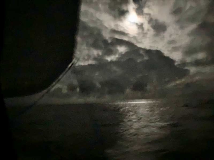 sailing at night