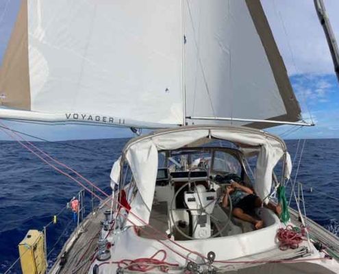 sailing to Fakarava