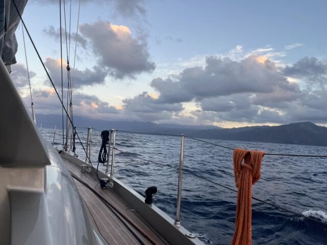 We made it to Hiva Oa. Arriving at sunrise.
What a great place to make landfall!
And what a great place to get a full night of sleep since 16 days☺️

#sailingthepacific #pacificsailing #sailinglovers #sailingworld #circumnavigation #sailingaroundtheworld #oceansailing #enjoysailing #sailingadventures